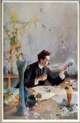 Porträt von Emile Gallé (1864-1904), aus 